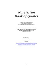 book Narcissism book of quotes: a selection of quotes from the collective wisdom of over 12,000 individual discussions