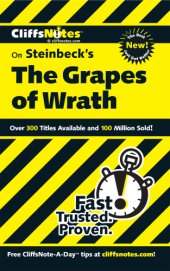 book CliffsNotes on Steinbecks The Grapes of Wrath