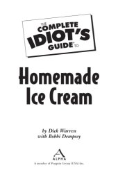 book The complete idiot's guide to homemade ice cream