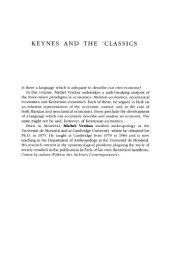 book Keynes and the ''Classics'': a a study in language, epistemology and mistaken identities