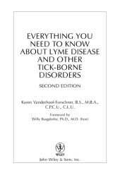 book Everything you need to know about Lyme disease and other tick-borne disorders