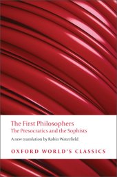 book The first philosophers: the presocratics and sophists
