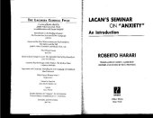 book Lacan's Seminar on "Anxiety": An Introduction