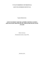 book Lietuvos persitvarkymo sąjūdžio vietinio lygmens organizacijos 1988-1990 metais: struktūros ir socialinė analizė : daktaro disertacija