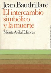 book El intercambio simbólico y la muerte