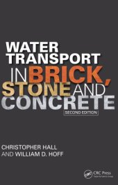 book Water Transport in Brick, Stone and Concrete