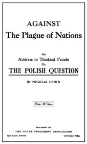 book Against the Plague of Nations: An Address to Thinking People on The Polish Question