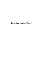 book Inventing Nanjing Road: Commercial Culture in Shanghai, 1900-1945