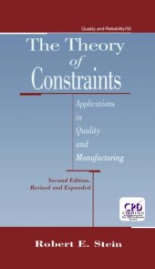 book The Theory of Constraints: Applications in Quality Manufacturing, Second Edition