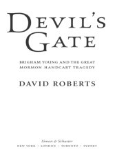 book Devil's Gate: Brigham Young and the Great Mormon Handcart Tragedy