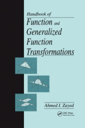 book Handbook of Function and Generalized Function Transformations