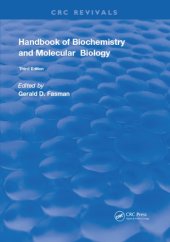 book Handbook of Biochemistry: Section C Lipids Carbohydrates & Steroids, Volume l