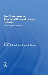 book Sex Chromosome Abnormalities And Human Behavior: Psychological Studies