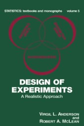 book Design of Experiments: A Realistic Approach