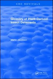 book Glossary Of Plant Derived Insect Deterrents