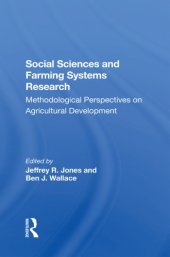 book Social Sciences And Farming Systems Research: Methodological Perspectives On Agricultural Development