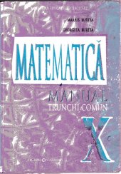 book Matematică : manual pentru clasa a X-a : trunchi comun