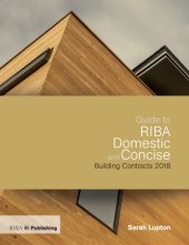 book Guide to RIBA Domestic and Concise Building Contracts 2018