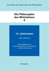 book Die Philosophie des Mittelalters. Band 4: 13. Jahrundert. 1. Halbband