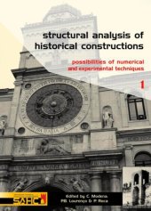 book Structural Analysis of Historical Constructions - 2 Volume Set: Possibilities of Numerical and Experimental Techniques - Proceedings of the IVth Int. Seminar on Structural Analysis of Historical Constructions, 10-13 November 2004, Padova, Italy