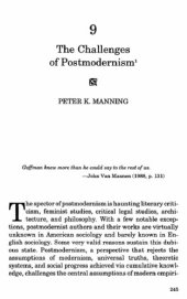 book The Challenges of Postmodernism