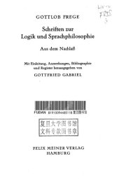 book Schriften zur Logik und Sprachphilosophie