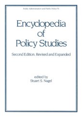 book Encyclopedia of policy studies