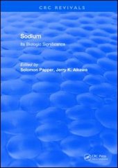 book Sodium: Its Biologic Significance