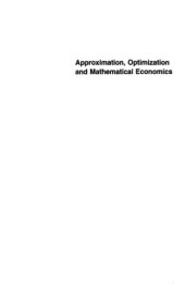 book Approximation, optimization and mathematical economics