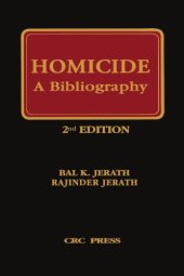 book Homicide a bibliography