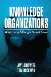 book Knowledge Organizations: What Every Manager Should Know