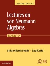 book Lectures on von Neumann algebras