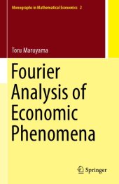 book Fourier analysis of economic phenomena