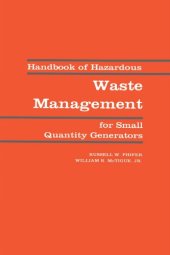 book Handbook of hazardous waste management for small quantity generators