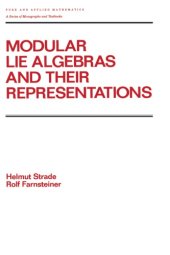 book Modular lie algebras and their representations