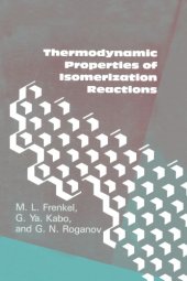 book Thermodynamic Properties Of Isomerization Reactions