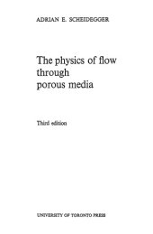 book The physics of flow through porous media