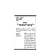 book PBMs: reshaping the pharmaceutical distribution network