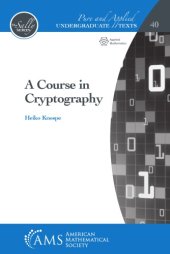 book A course in cryptography