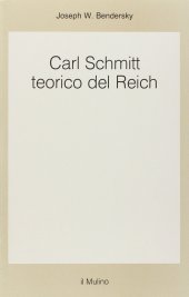 book Carl Schmitt teorico del Reich