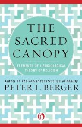 book The Sacred Canopy. Elements of a Sociological Theory of Religion