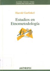 book Estudios en etnometodología