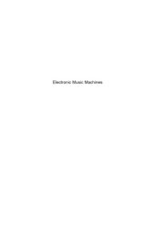 book Electronic music machines: the new musical instruments