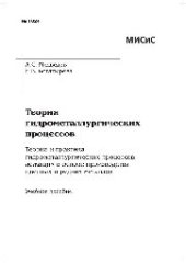 book №1024 Теория гидрометаллургических процессов. Теория и практика гидрометаллургических процессов, лежащих в основе производства цветных и редких металлов: учеб. пособие