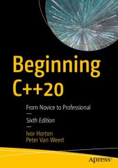 book Beginning C++20 - From Novice to Professional (true pdf)