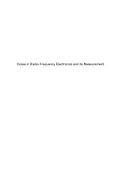 book Noise in Radio-Frequency Electronics and Its Measurement