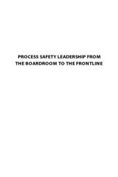 book Process safety: leadership from the boardroom to the frontline