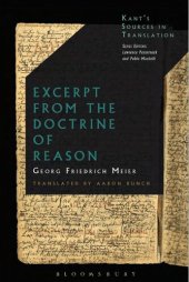 book Excerpt from the Doctrine of Reason