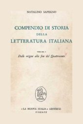 book Compendio di storia della letteratura italiana. Dalle origini alla fine del Quattrocento