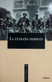 book La extraña derrota. Testimonio escrito en 1940